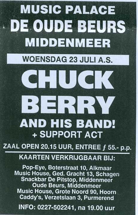 Chuck Berry optreden in Middenmeer